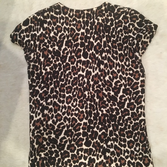 J Crew Factory Leopard Sweater Tee - Picture 2 of 7